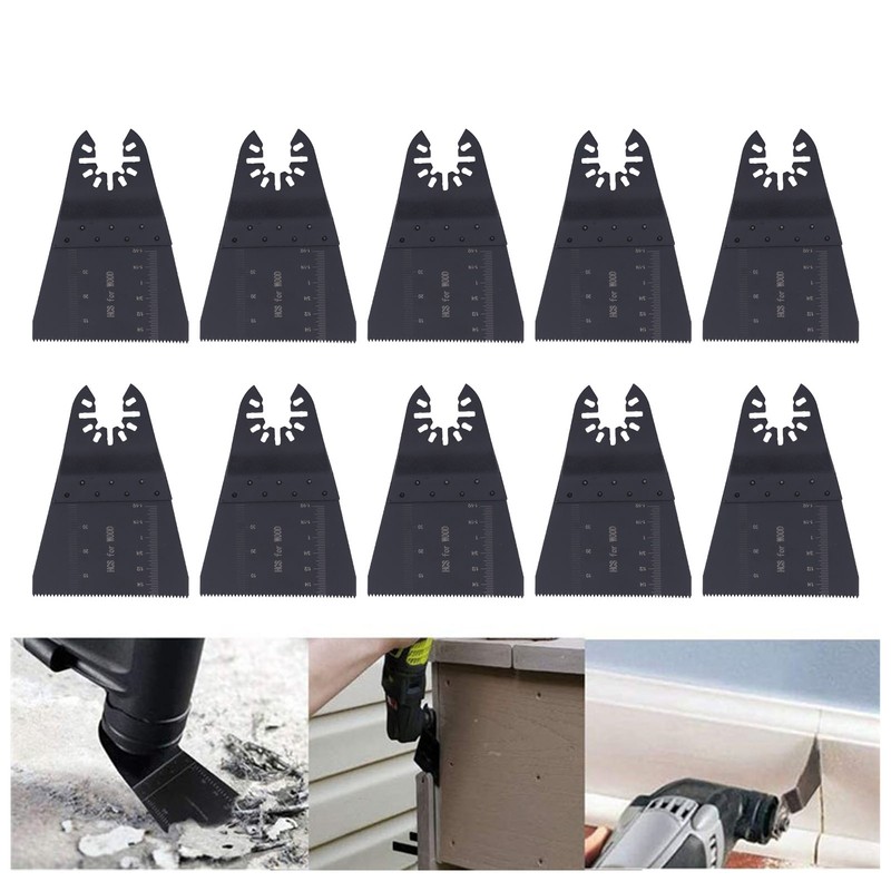 10Pcs Oscillating Tool Blades Universal Saw 65mm Fine Teeth High