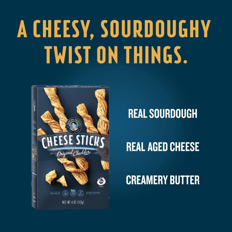 John Wm. Macy's - Original Cheddar CheeseSticks - Hand Crafted,