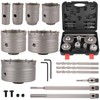 Luney 20PCS Concrete Hole Saw Kits, 30 40 50 65