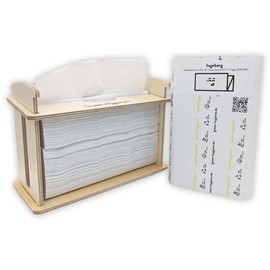 Green Hygiene Kitchen Party, Folding Towel Dispenser, Wooden Table Dispenser, Paper Towel Dispenser