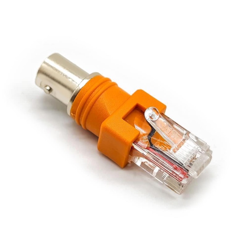 Elecbee BNC Female to RJ45 Male Adapter 180 Degree 50