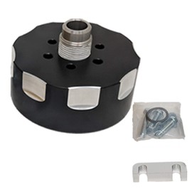 Black Fuel Filter Adapter - Fits GM Duramax 6.6 6.6L Diesel 2001-2016 - DK Engine Parts