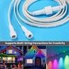 Permanent Outdoor Lights Extension Cable for Govee,Waterproof Extension Cord Compatible