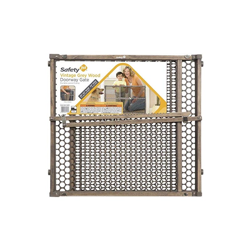 Safety 1st - Puerta de madera para bebé con fijación