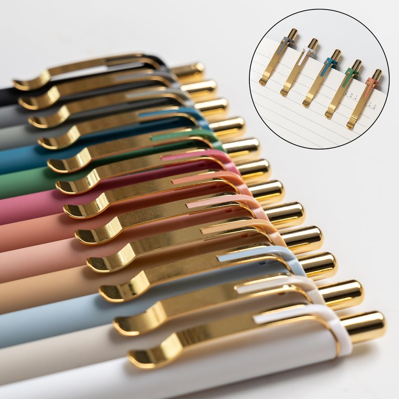 Linbsunne Ballpoint Pens Black Medium Point 1mm Pen with Super