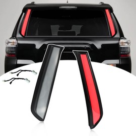 BINQIGOO LED Rear Trunk Pillar Tail Light DRL Turn Signal Brake Lamp Compatible with Toyota 4Runner 2014-2022 Limited TRD OFF Sport