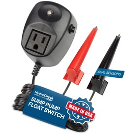 HydroCheck HC6000v2 Sump Pump Float Switch: Hi-Lo Dual Sensors with Built-in Alarms | Energy-Saving, Maintenance-Free Solution to Prevent Flooding in Basements & Pools | USA-Made Reliability