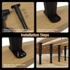 amusediy Adjustable Bed Frame Support Legs - Reinforced Plastic Replacement