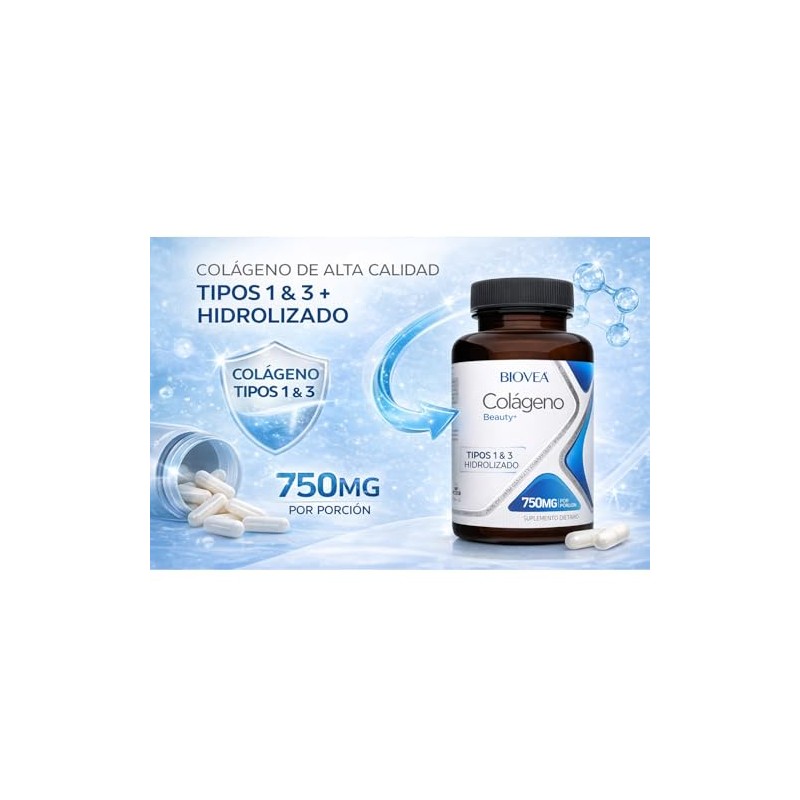 BIOVEA COLGENO HIDROLIZADO Tipo 1 y 3 de 750mg con