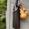 Portable Ashtray, Completely Waterproof, Pill Case with Carabiner, Moisture Resistant,