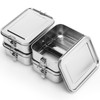 Umigy 4 Pcs Stainless Steel Food Containers 1200ml Metal Bento