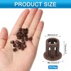 uxcell 70pcs Nylon Plastic Hole Plugs, 1/5"(5mm) Round Drill Screw