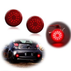 GTINTHEBOX Red Lens Led Rear Bumper Reflector Tail Brake Stop Light Lamp Compatible with Scion iQ xB Sienna Corolla