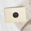 Black and Gold 60th Birthday Party Thank You Stickers -