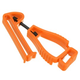 PATIKIL Glove Clips, Gloves Holder Clip Glove Belt Keeper Work Glove Grabber Helmet Hanger for Construction Worker, Orange