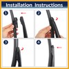 Partuto Rear Windshield Wiper Blade Arm Set for Ford Ecosport