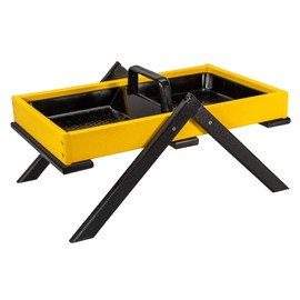JCs Wildlife Removable Tray Ground Bird Feeder - Platform Bird Feeder - Holds 8 Cups of Seed (Large, Yellow)