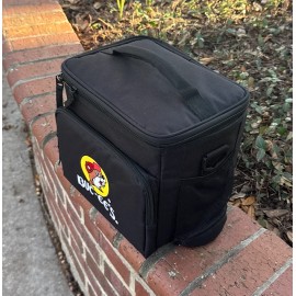 Buc-ee's Black 8 Can Capacity Insulated Lunch Box Cooler