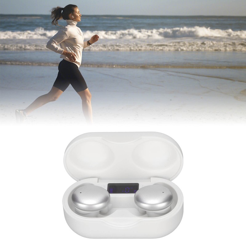 Wireless Earbuds HiFi Stereo Bluetooth 5.1 Headphones with Detachable Earhooks