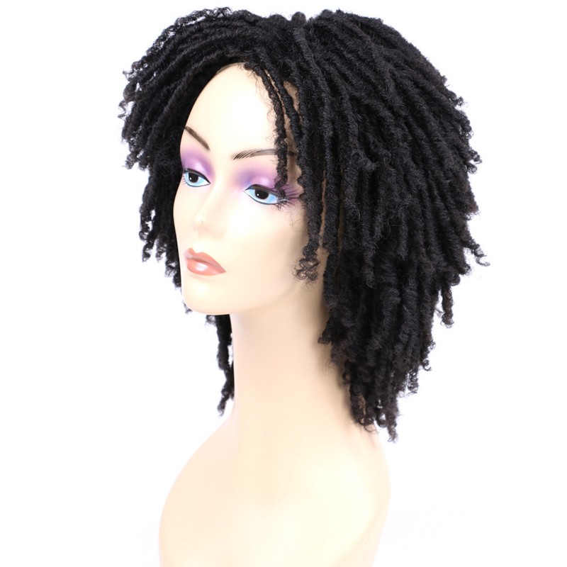 6 Inch Synthetic Dreadlocks Wig Twist Wigs for Black Women
