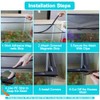 Jaxbo Magnetic Aquarium Cover Lid, DIY Fish Tank lid Anti-Jumping