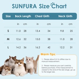 SUNFURA Cat Recovery Suit Full Body Suit, Cat Surgery Recovery Suit Female Kitten Onesie for Cats Anti-Licking, Pet Surgical Recovery Suit with Sleeves, Cat Spay Recovery Suit Male Neuter Grey-Blue L