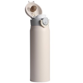 Olerd 17oz Insulated Water Bottle, Stainless Steel Sport Double Walled Coffee Thermoses, 500ML Travel Vacuum Thermosflask for Hot & Cold Drinks(White)