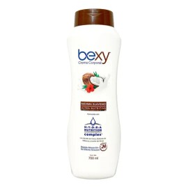 Crema Corporal Bexy Máxima Suavidad Ultra Nutritiva Aceite Coco Extracto Hibiscus Leche Arroz