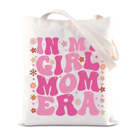 ENSIANTH In My Mom Era Tote Bag Mother's Day Gift Expecting Mom Gift Gender Reveal Mom Shoulder Bag New Mama Gift (gir Mom bag)