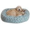 Majestic Pet 40" Charlie Emerald Sherpa Bagel Bed