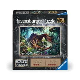 Ravensburger Exit Puzzle 17378 in the Dragon Cave - 759 Pieces Puzzle for Adults and Children from 12 Years, White