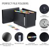 Vanulee 25 Pockets File Organiser Box File Folder,Document Organiser Concertina
