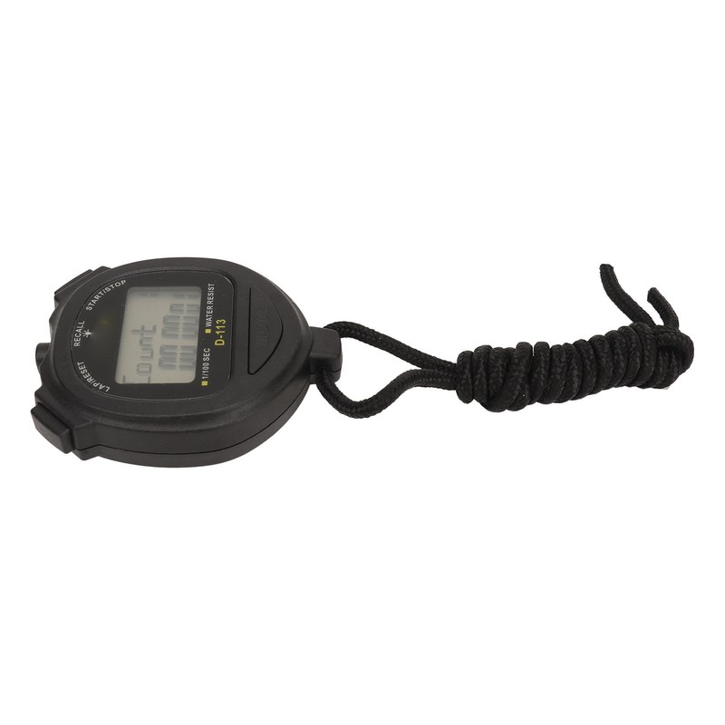 Digital Stopwatch 60 Lap Memory Split Sport Timer Waterproof with