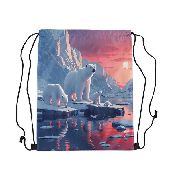 Feelyou Love Gymnastics Gym String Bag Dancer Drawstring Backpack Ballet