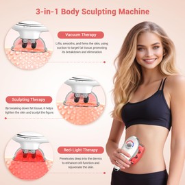 Queleay 3-in-1 Body Sculpting Machine, Body Sculptor Massager, Reduce Stretch Marks & Cellulite Massagers Tool for Stomach, Arms, Legs, Love Handles, Effectively Tightens Skin