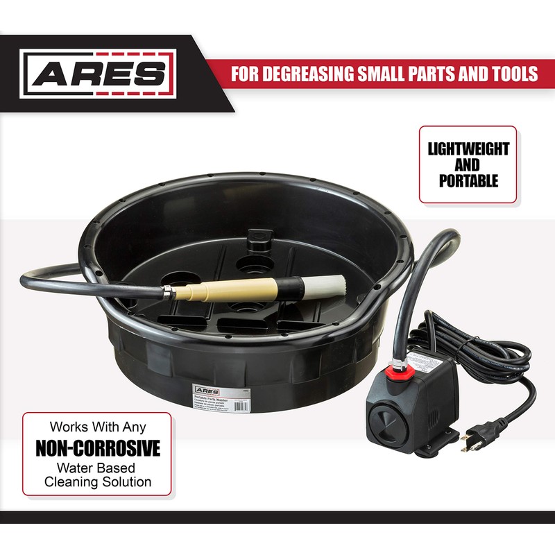 ARES 70922 - Portable Parts Washer - Easily Fits 5