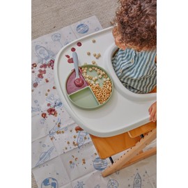 dollop Silicone Baby Feeding Spoon | 2 pack | BPA Free | Dishwasher Safe (Faint Lilac)