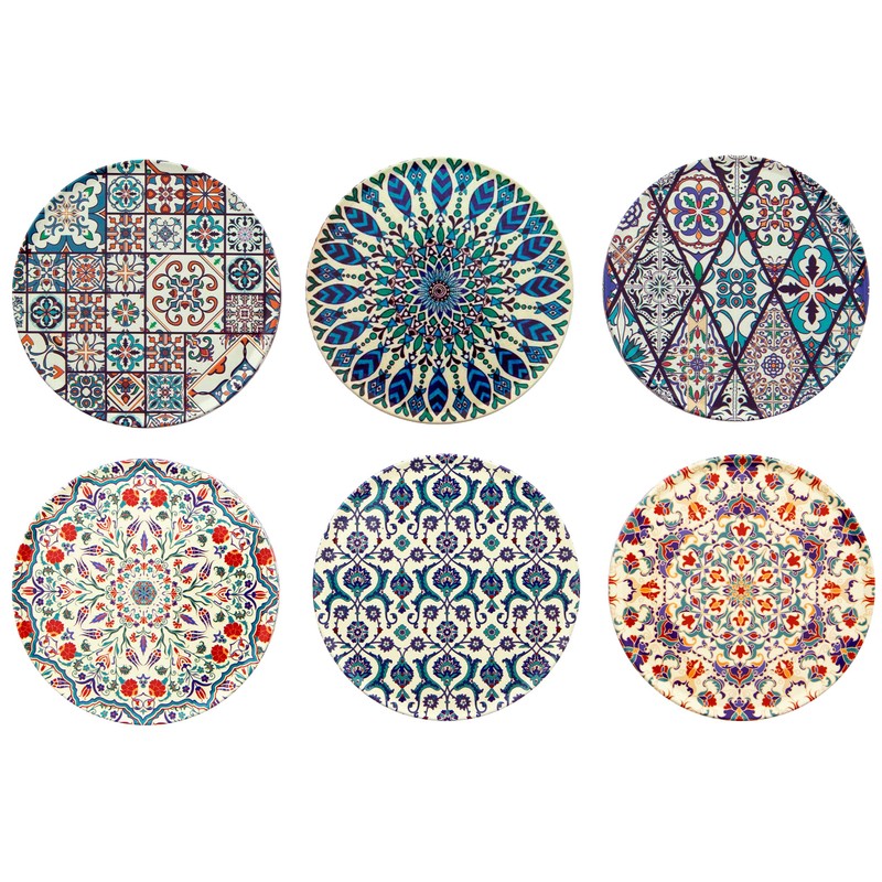 Totally Turkish – Patterned Drink Coasters Set of 6 –