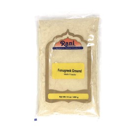 Rani Fenugreek (Methi) Seeds Ground Powder 14oz (400g) Trigonella foenum graecum | Gluten Friendly | Non-GMO (used in cooking & Ayurvedic spice) 