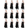 CWFUN 12 pack Black Apron bulk for Women Men with