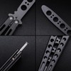 Butterfly Knife - Balisong Trainer - Black Practice Butterfly Trainer