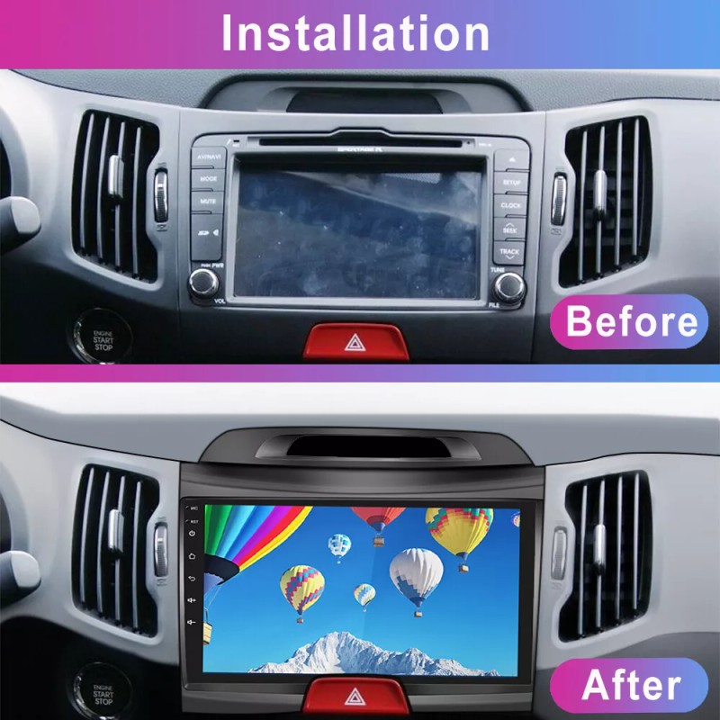 Camecho For KIA Sportage 3 2010-2016 9" Android 13 Carplay