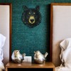 Black Bear Animal Spirit Totem Wall Sculpture