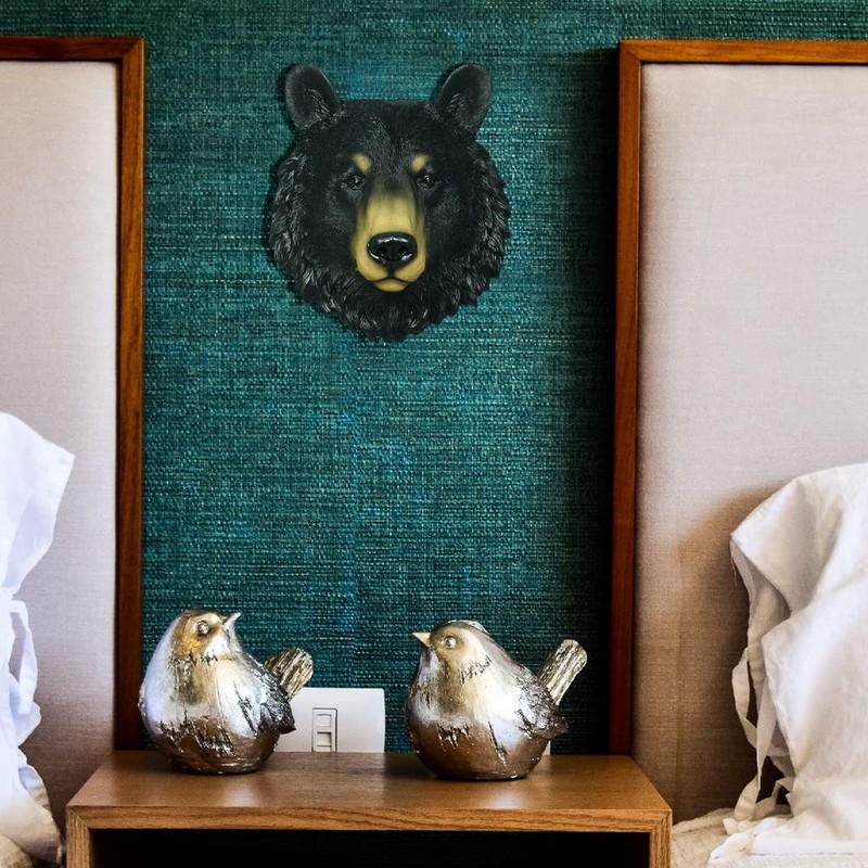 Black Bear Animal Spirit Totem Wall Sculpture