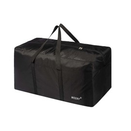 WEERY Large Travel Duffle Bag, 96L Extra Waterproof Holdall Lightweight Foldable Duffel Bag for Men Women, Black