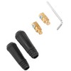 LiebeWH 2 Set DKJ10-25 Black Brass Welding Cable Quick Connectors,