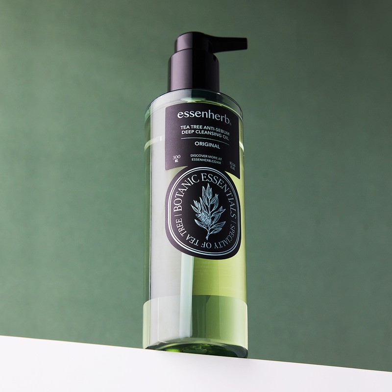 Essence Herb 티트리 안티 세범 딥 클렌징 오일 300ml Tea