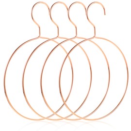 Alipis Pack of 4 Belt Holder Scarf Hanger Belt Ring Tie Holder Scarf Holder with Hooks Hanger Hanger for Wardrobe Ties Scarves Belt Cloths Handbags