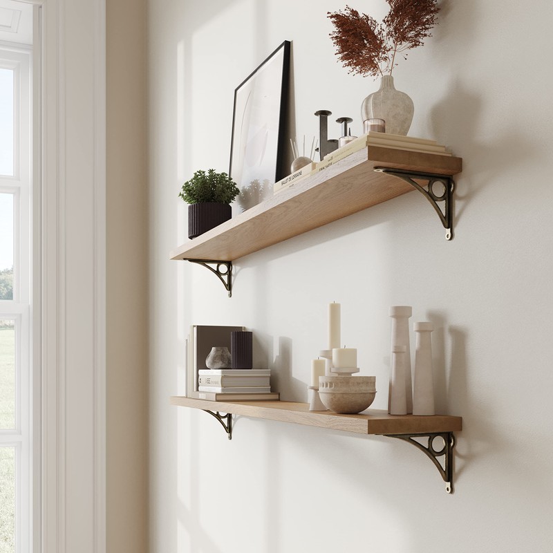 RCH Hardware BK-IR8015-142 Iron Lighthouse Shelf Bracket, 5.6 Inch, Antique