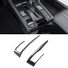 TEAMWILL 1Set Black Interior Gear Shift Box Strip Cover Trim